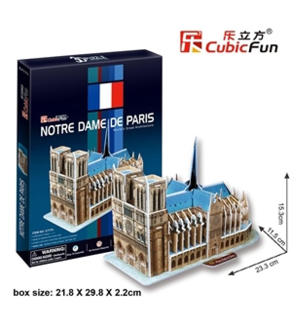 3D Puzzle (3 boyutlu puzzle) - Notre Dame Kilisesi
